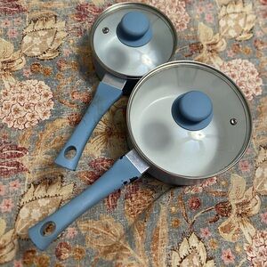 Mainstays Blue Non-Stick Frying Pan Set